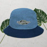 Embroidered Denim Bucket Hat