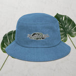 Embroidered Denim Bucket Hat