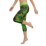 Green Goddess Yoga Capri Leggings