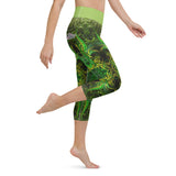 Green Goddess Yoga Capri Leggings