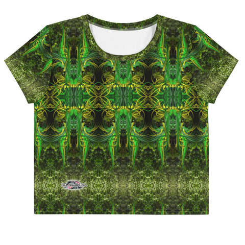 Green Goddess All-Over Crop Tee